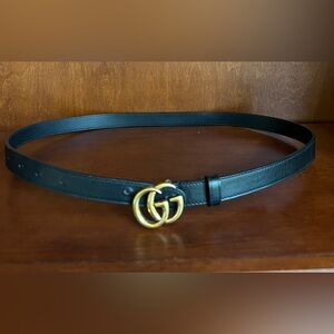 Authentic skinny Gucci belt